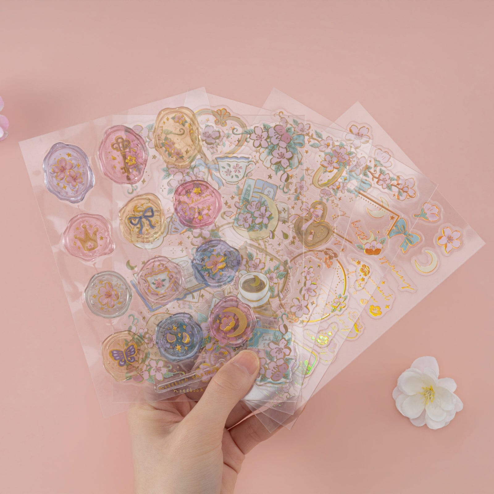 Tsuki 'Sakura Story' 3D Sticker Set ☾