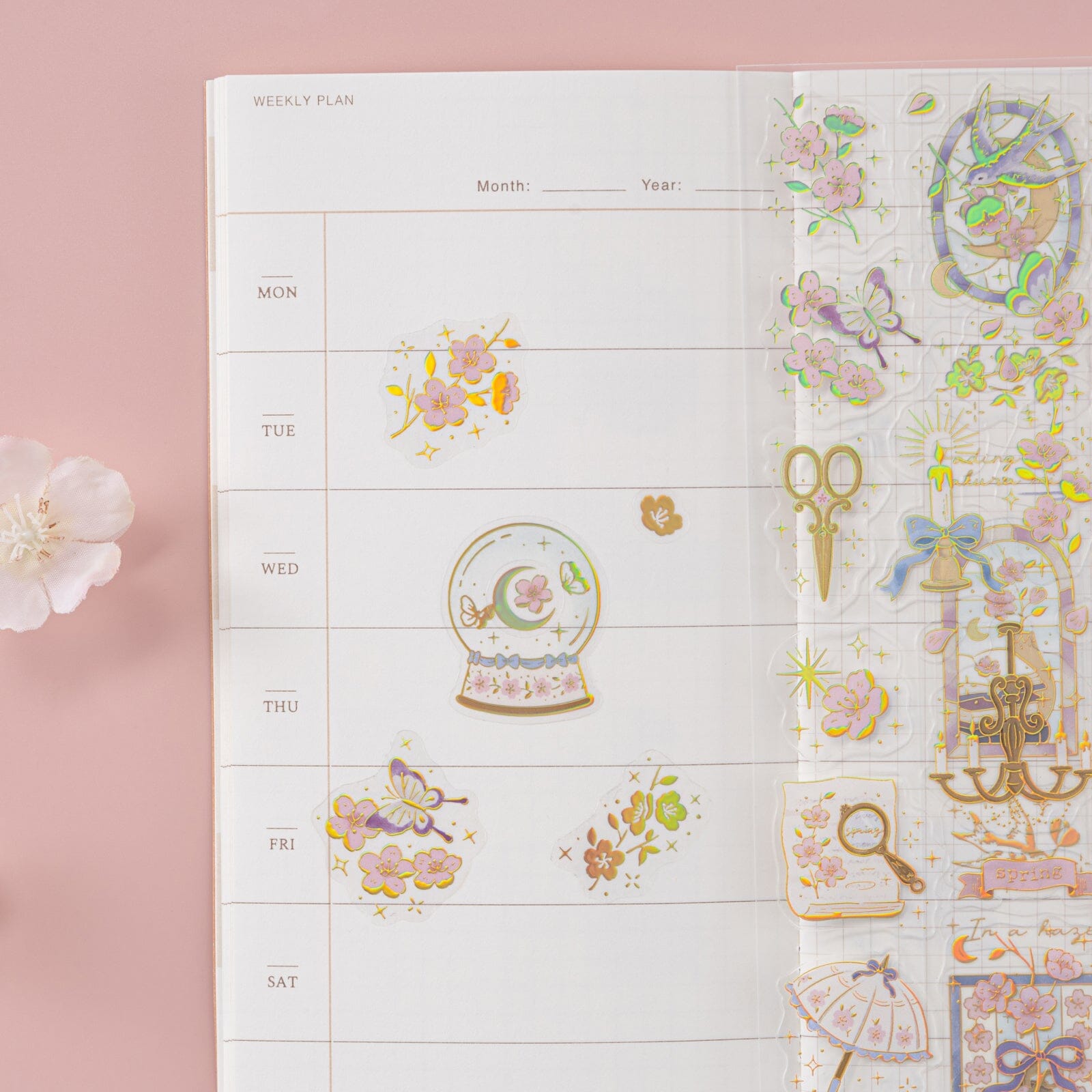 Tsuki 'Sakura Vintage' 3D Sticker Set ☾