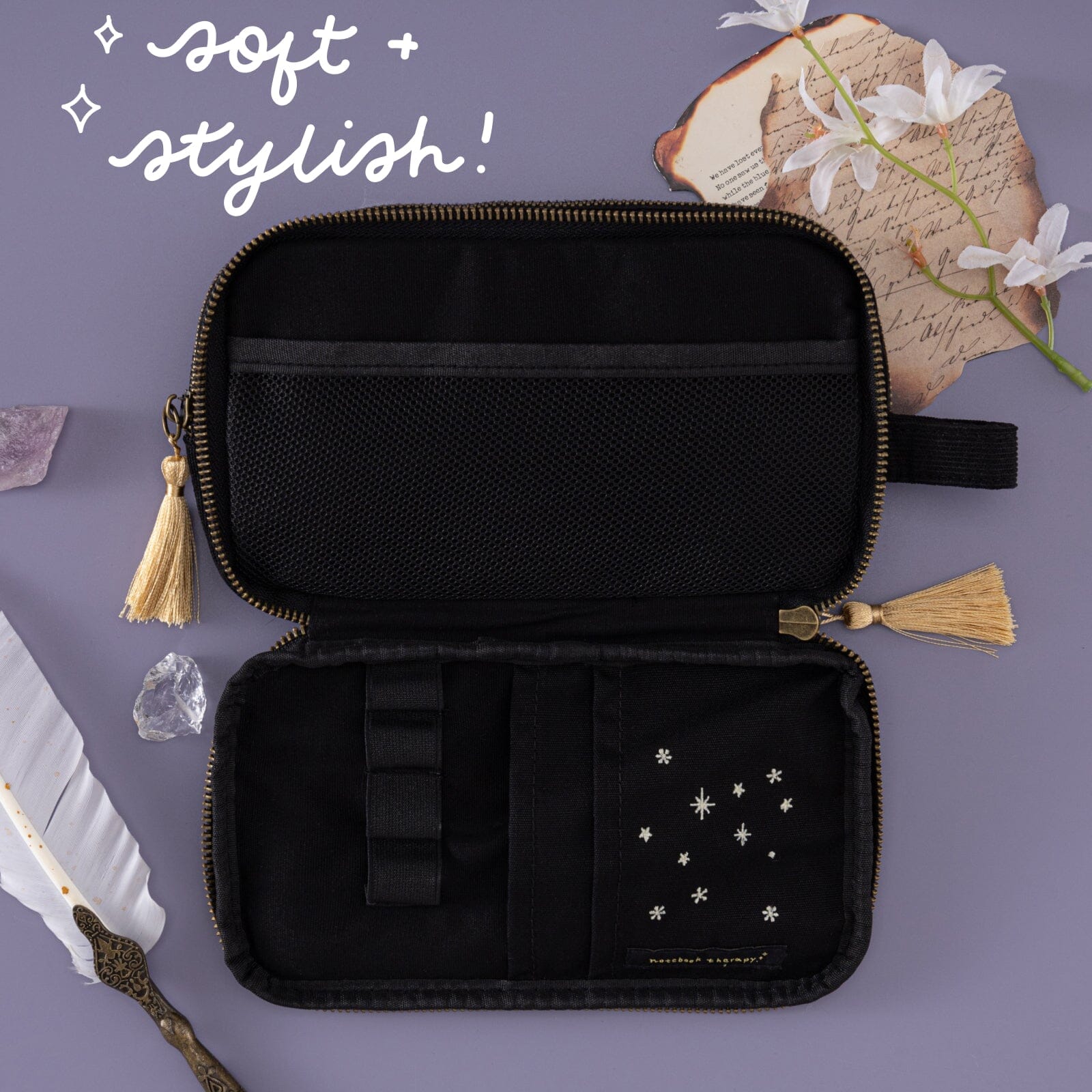 Tsuki 'Moonflower Magic' Travel Pen Pouch ☾