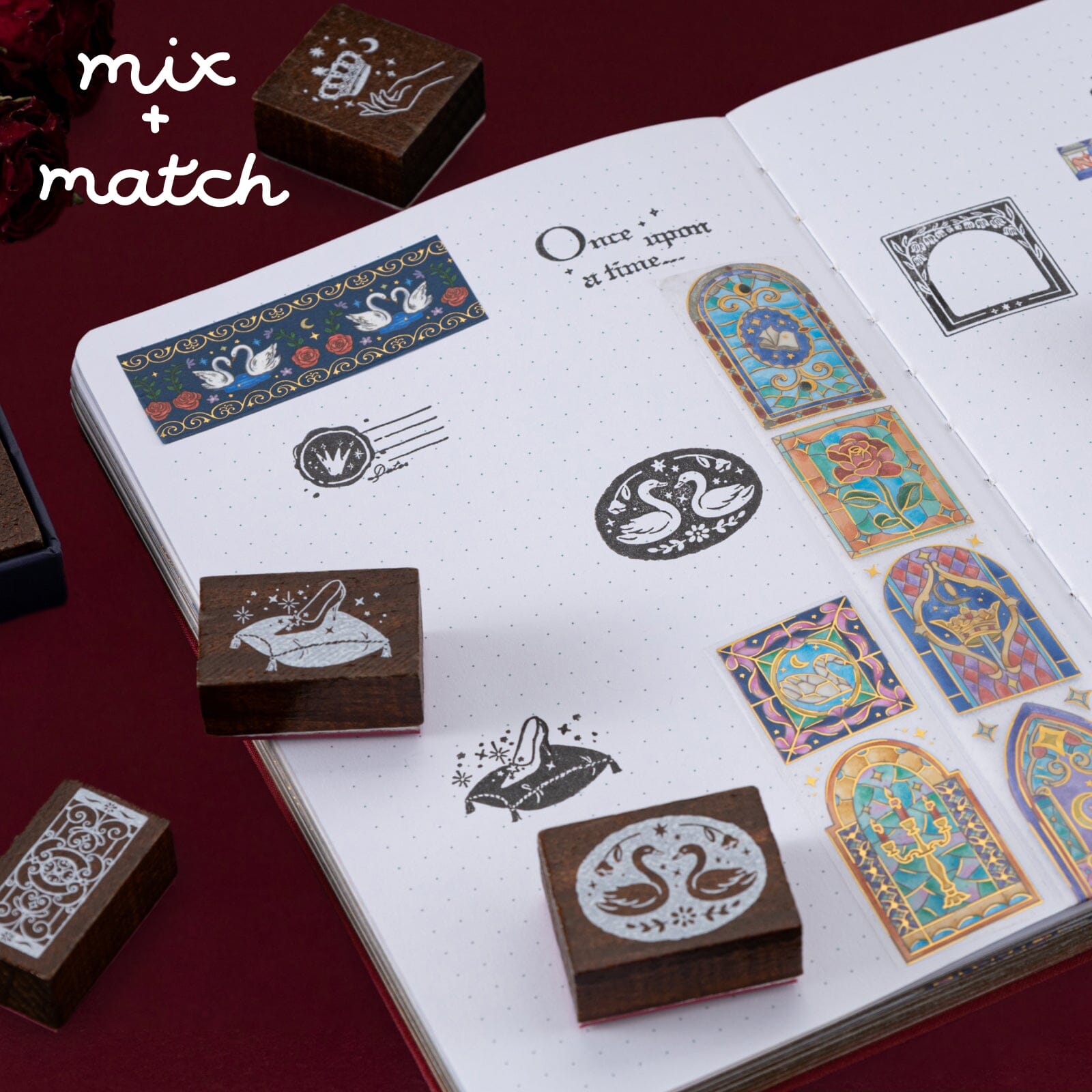 Tsuki 'Once Upon a Time' Bullet Journal Stamp Set ☾