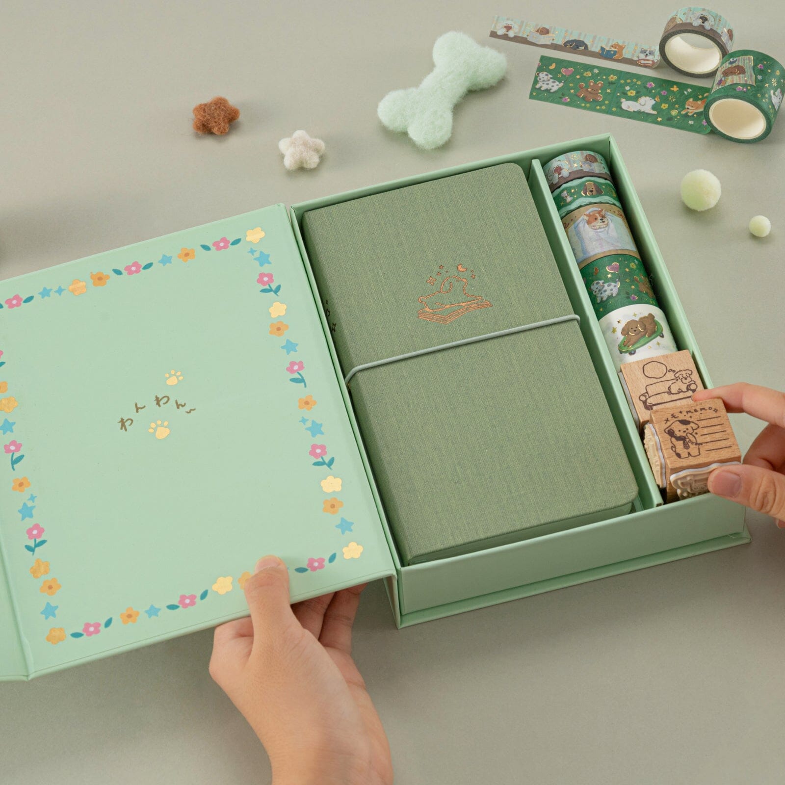 Tsuki 'Puppy Life' Travel Notebook Gift Set ☾