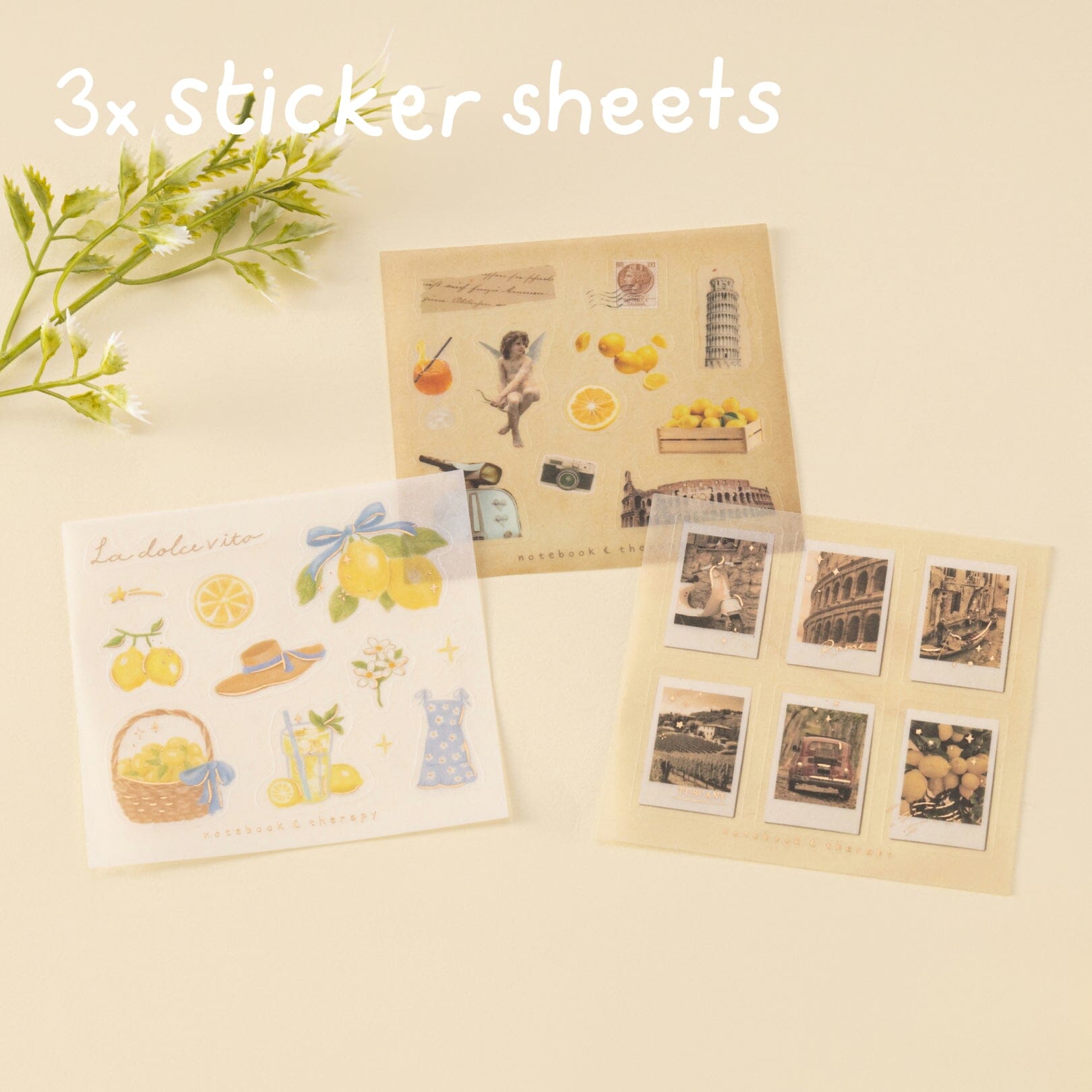 Tsuki 'Summer in Italy' Washi Tape Set ☾