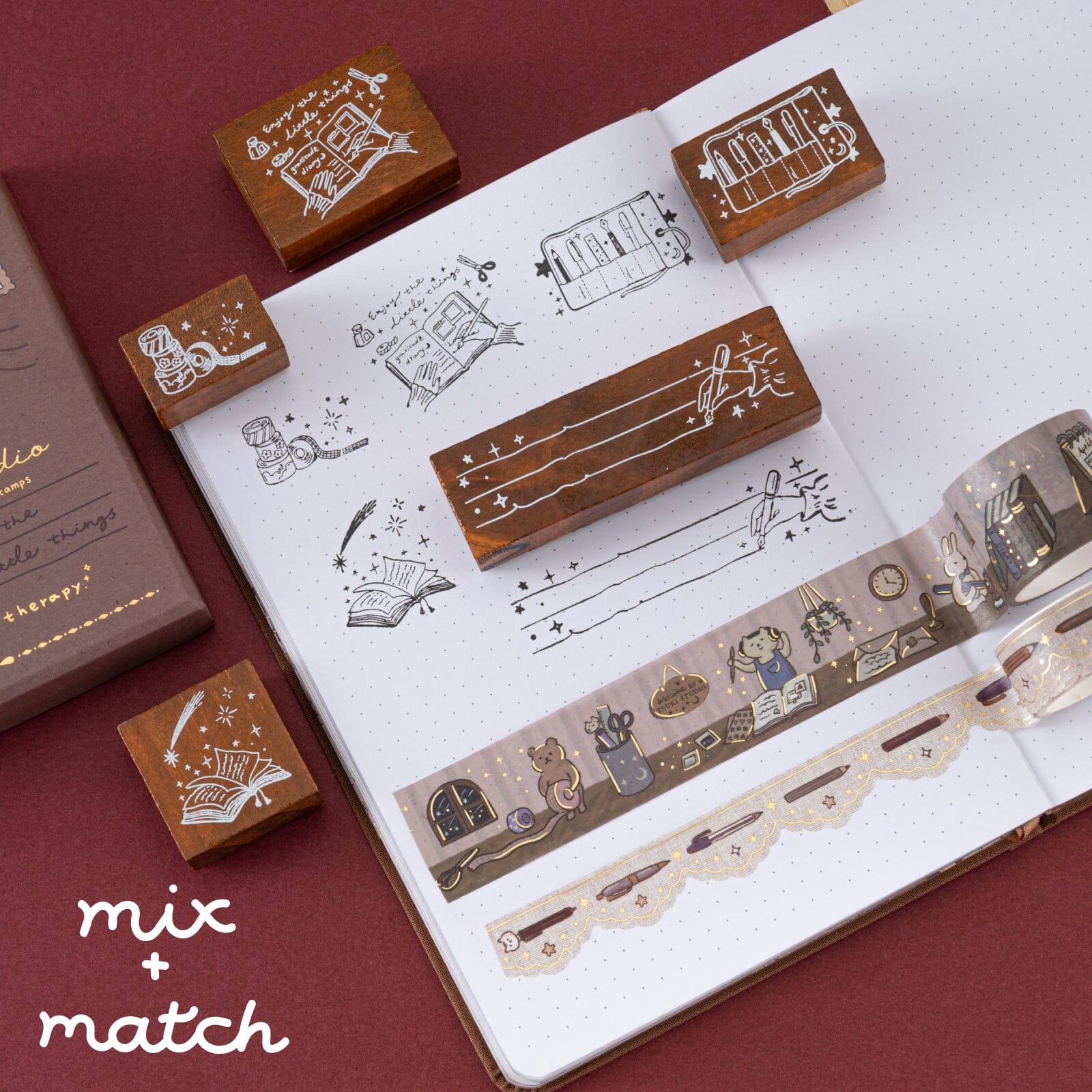 Tsuki 'Tsuki Studio' Bullet Journal Stamp Set ☾