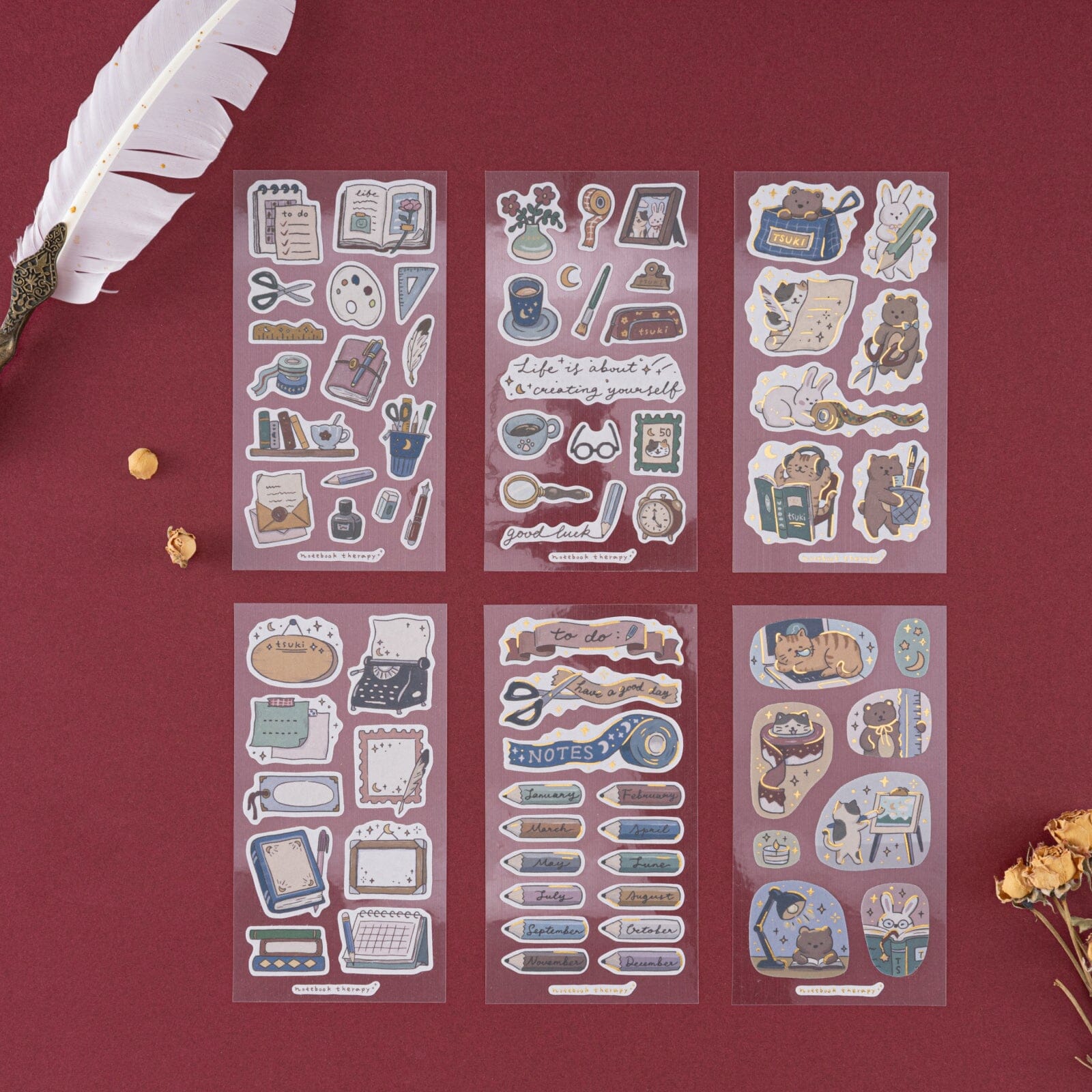 Tsuki ‘Tsuki Studio’ Sticker Set ☾