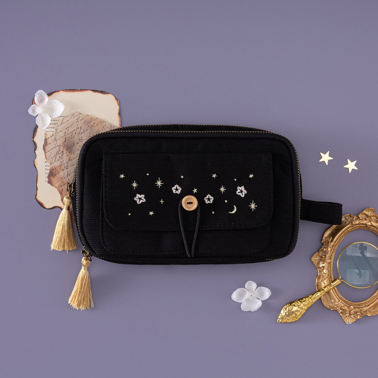 Tsuki 'Moonflower Magic' Travel Pen Pouch ☾