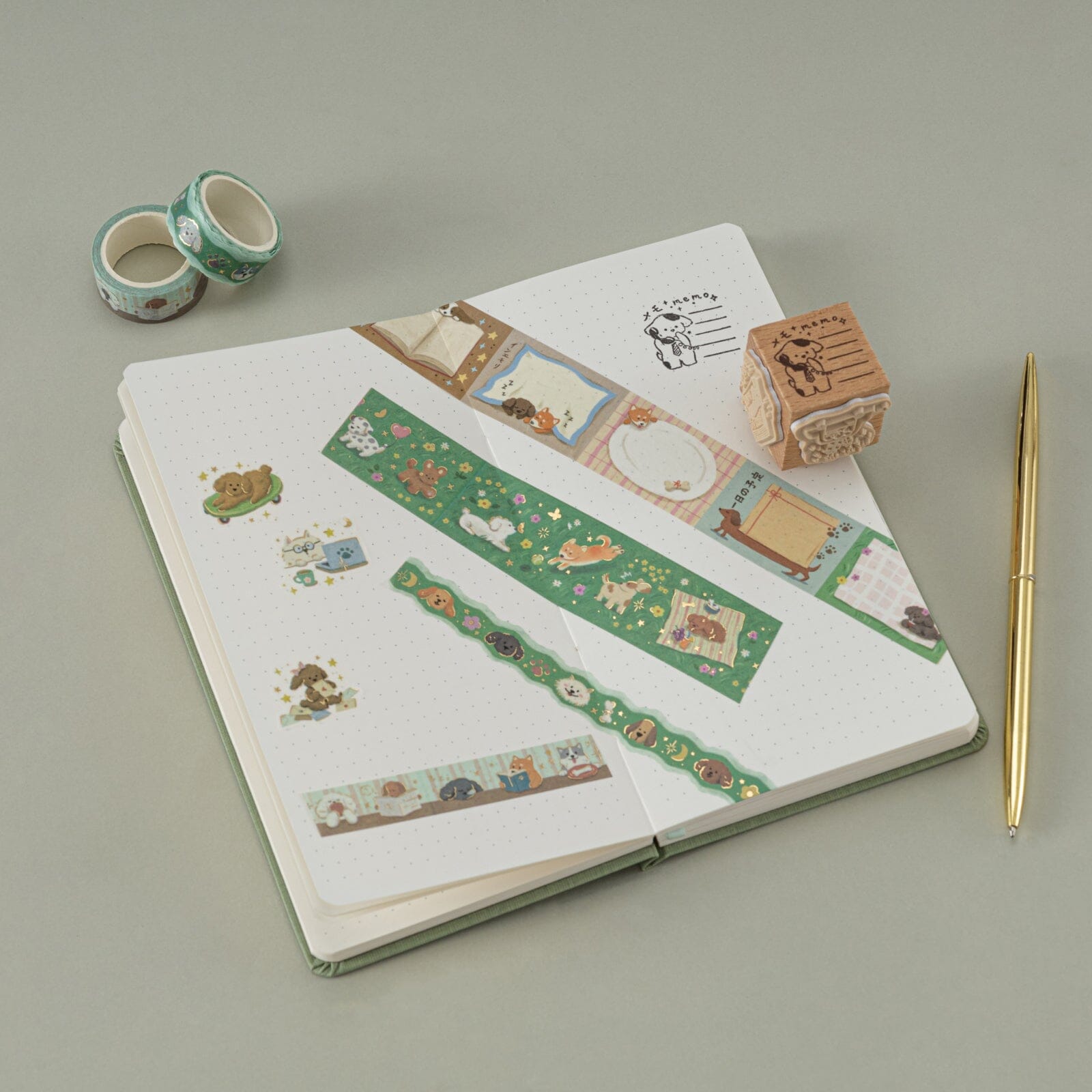 Tsuki 'Puppy Life' Travel Notebook Gift Set ☾