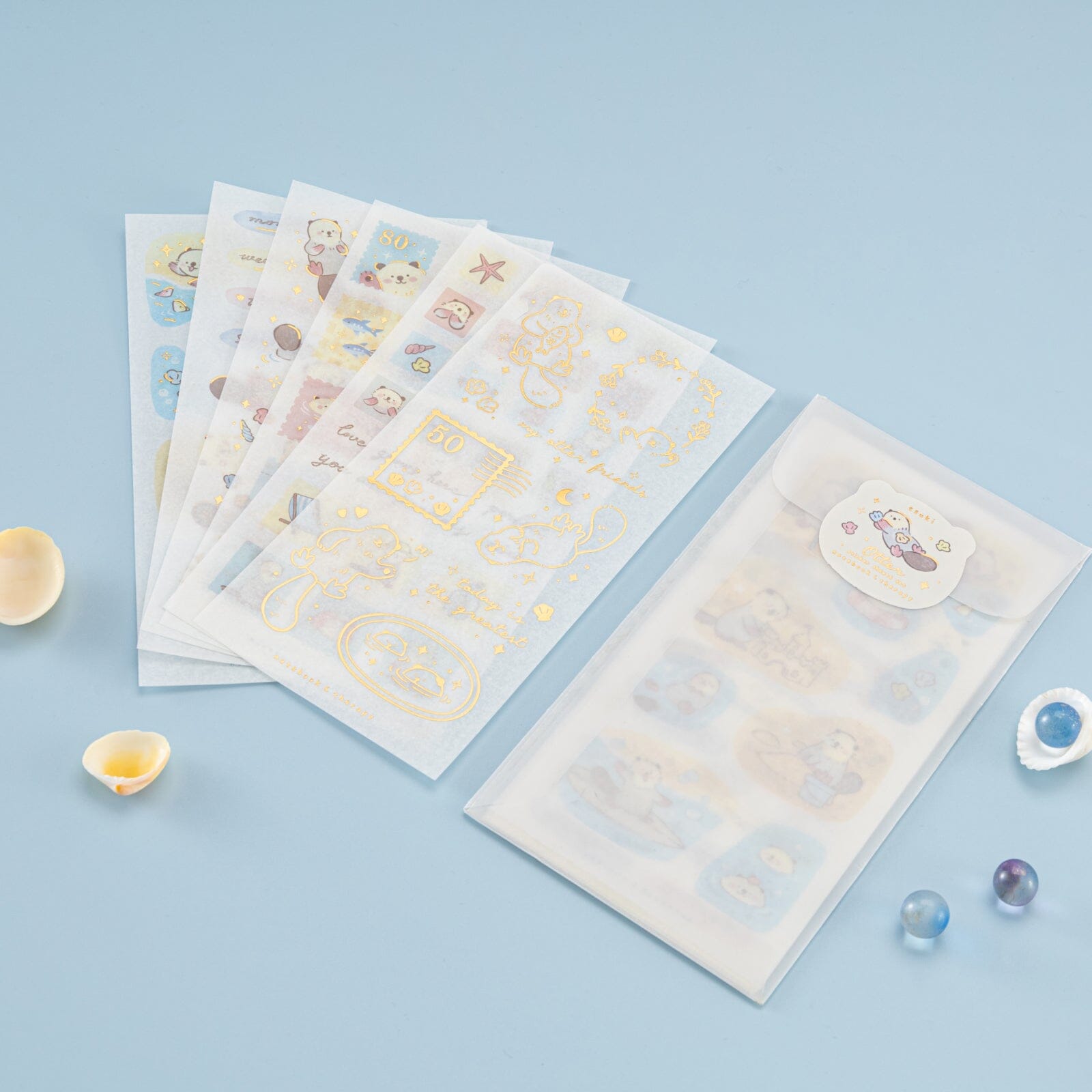 Tsuki 'Otter Friends' Sticker Set ☾
