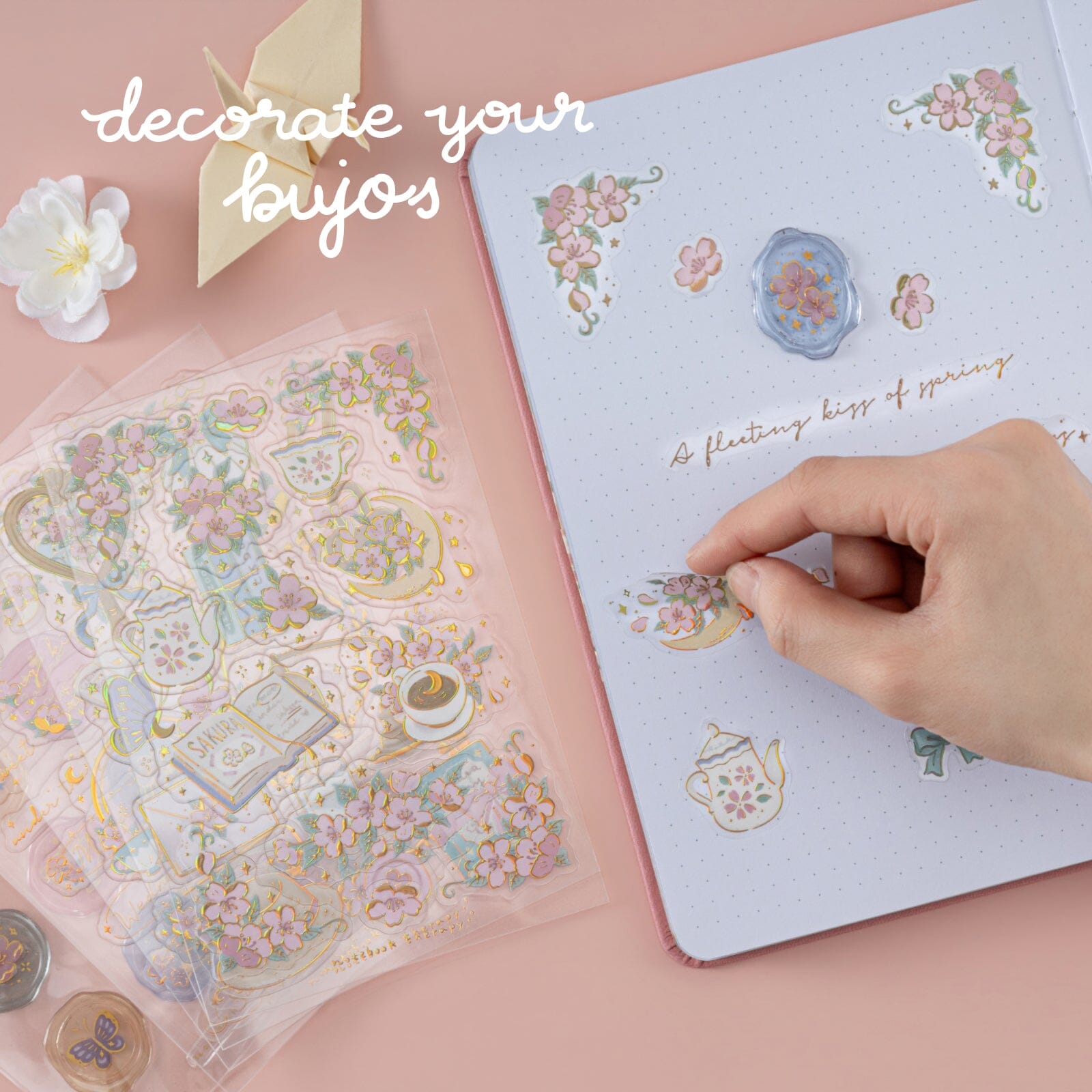 Tsuki 'Sakura Story' 3D Sticker Set ☾