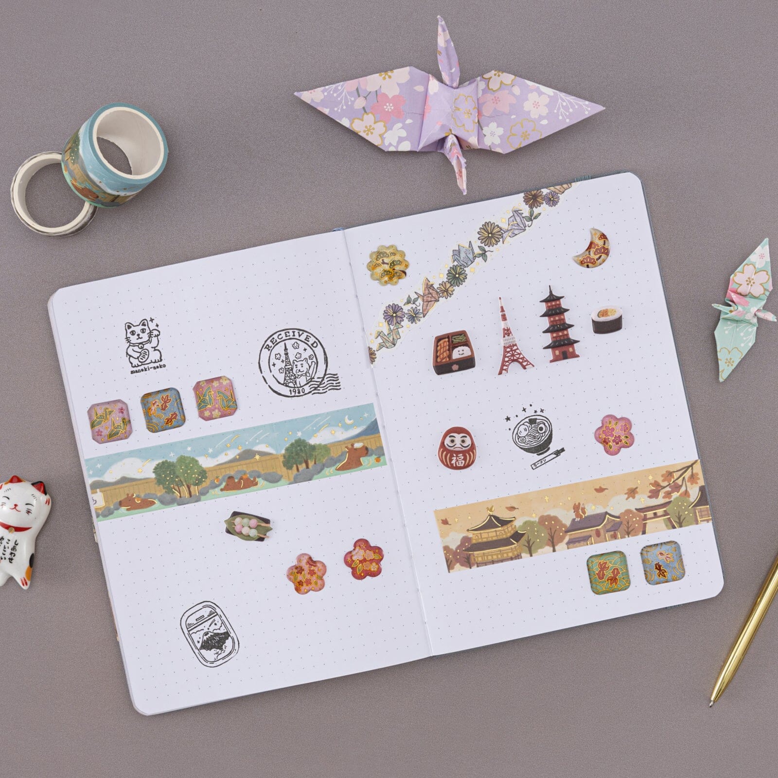 Tsuki 'Journey in Japan' 3D Sticker Set ☾