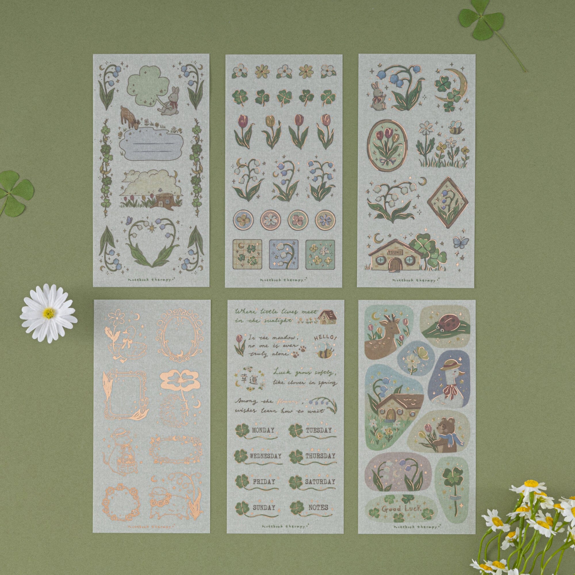 Tsuki 'Meadow Friends' Sticker Set ☾
