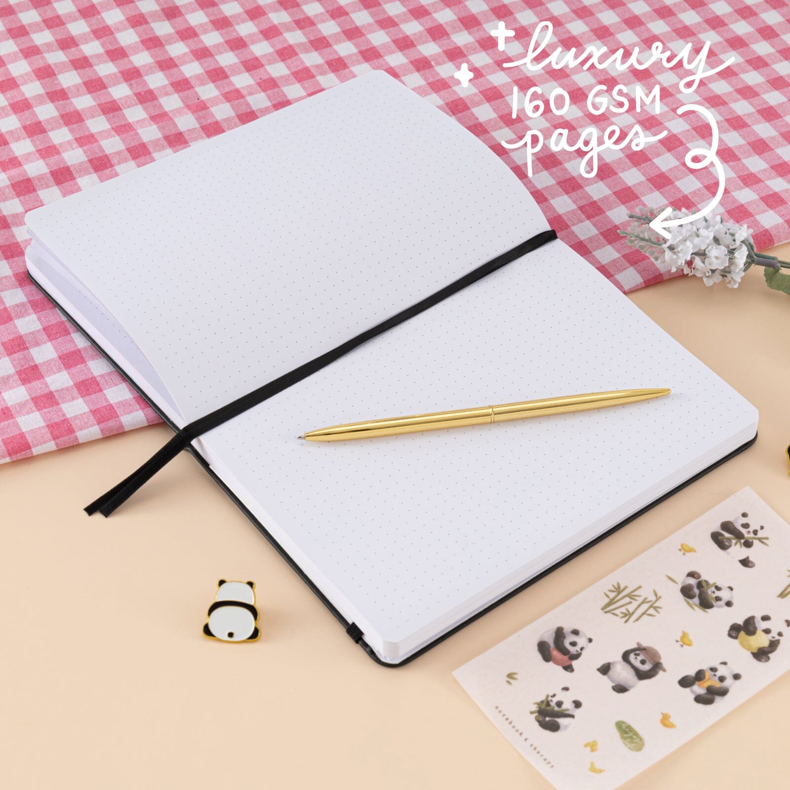 Tsuki 'Playful Panda' Limited Edition A5 Bullet Journal ☾