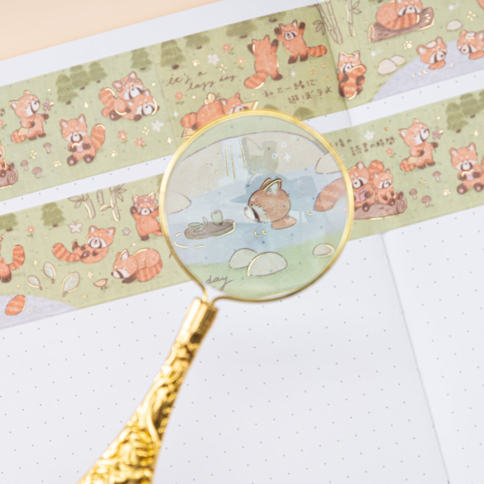 Tsuki 'Red Panda' Washi Tape Set ☾