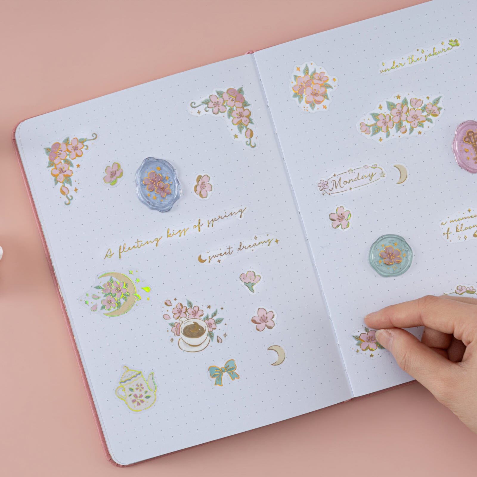 Tsuki 'Sakura Story' 3D Sticker Set ☾