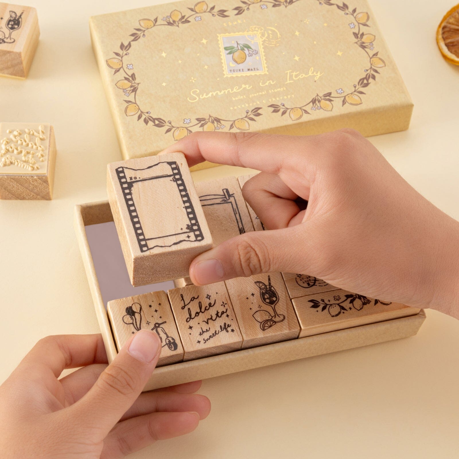 Tsuki 'Summer in Italy' Bullet Journal Stamp Set ☾