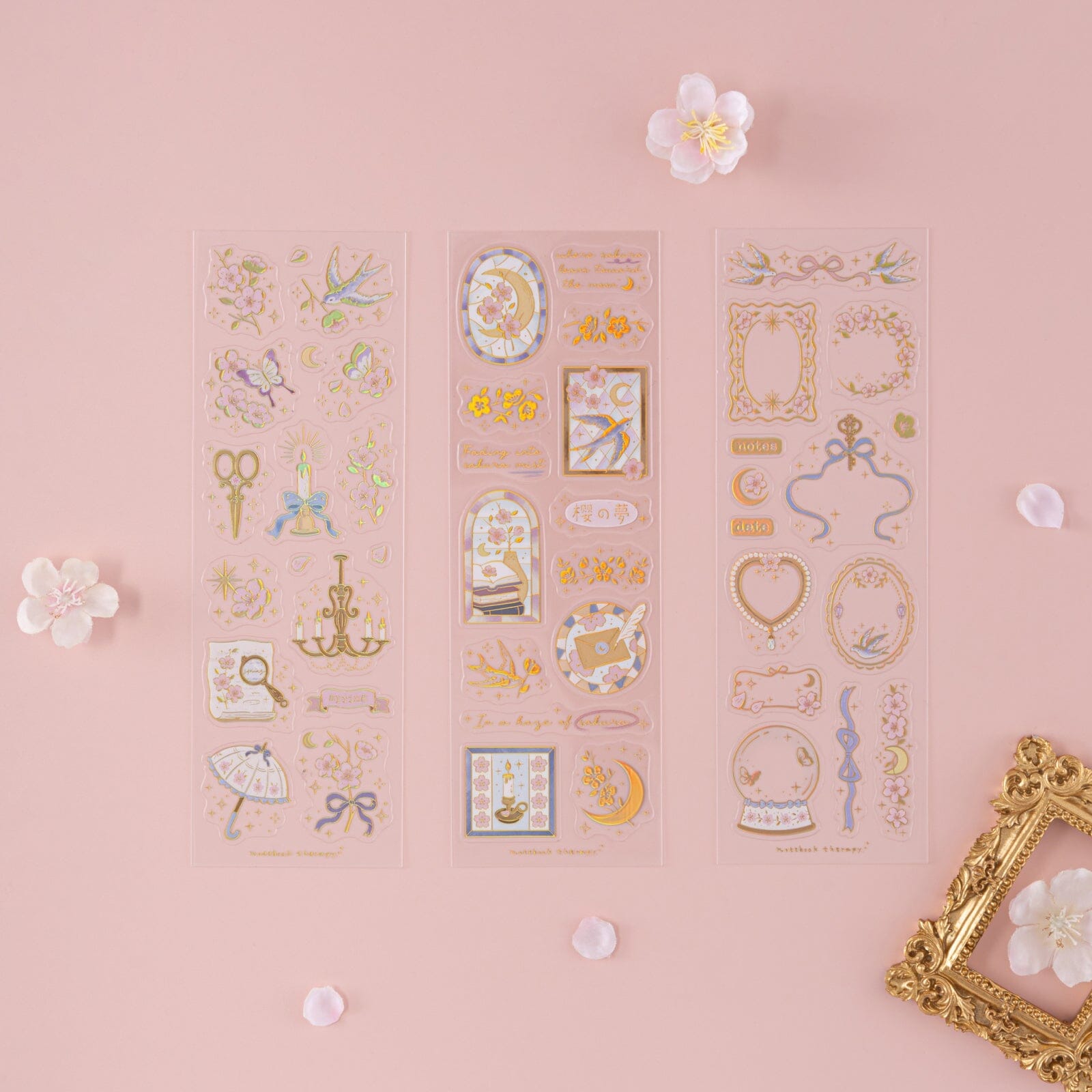 Tsuki 'Sakura Vintage' 3D Sticker Set ☾