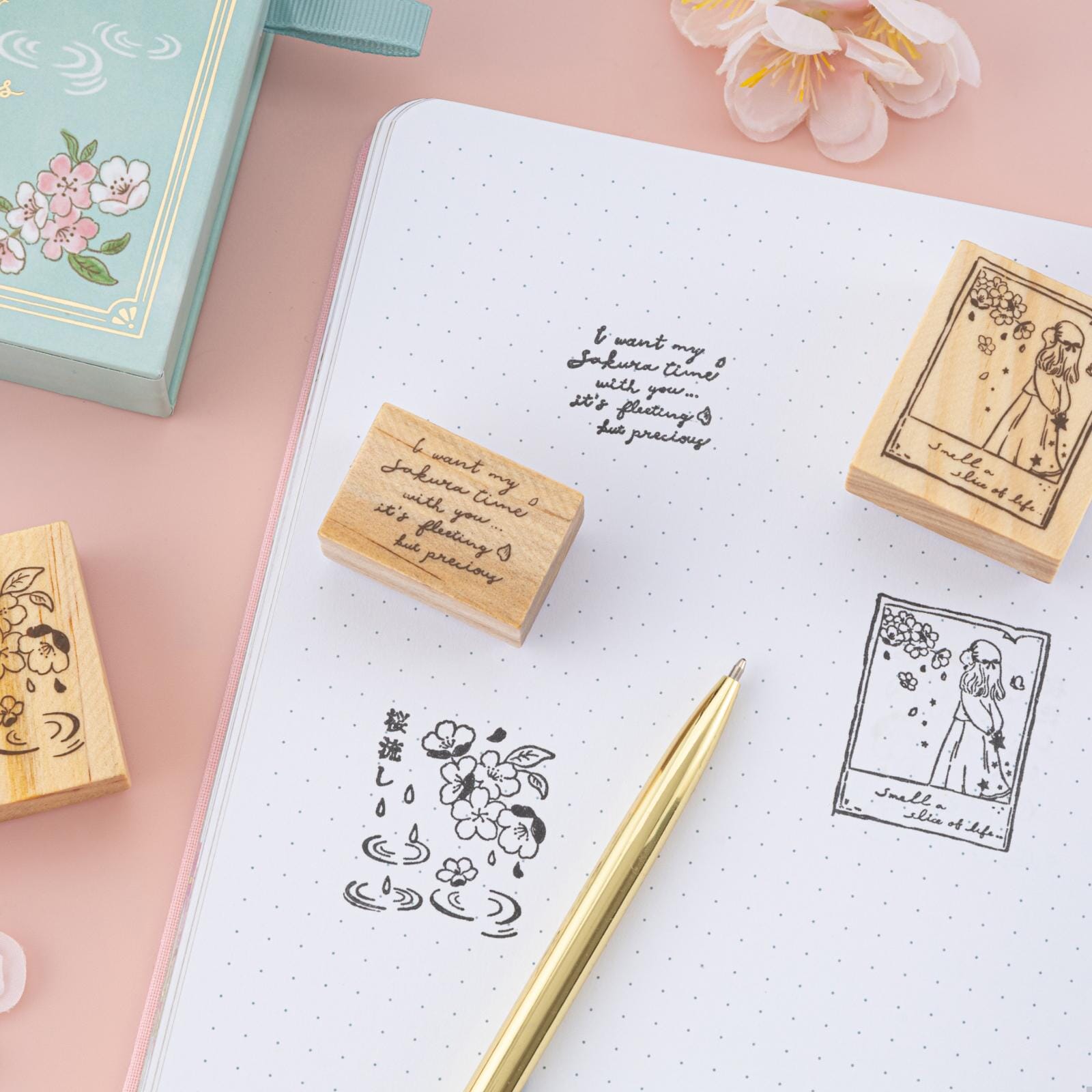 Tsuki 'Sakura Days' Bullet Journal Stamp Set ☾