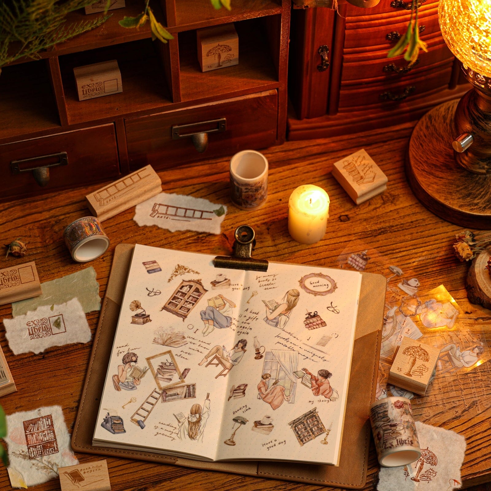 Hinoki - 'Into the Library' Sticker Set