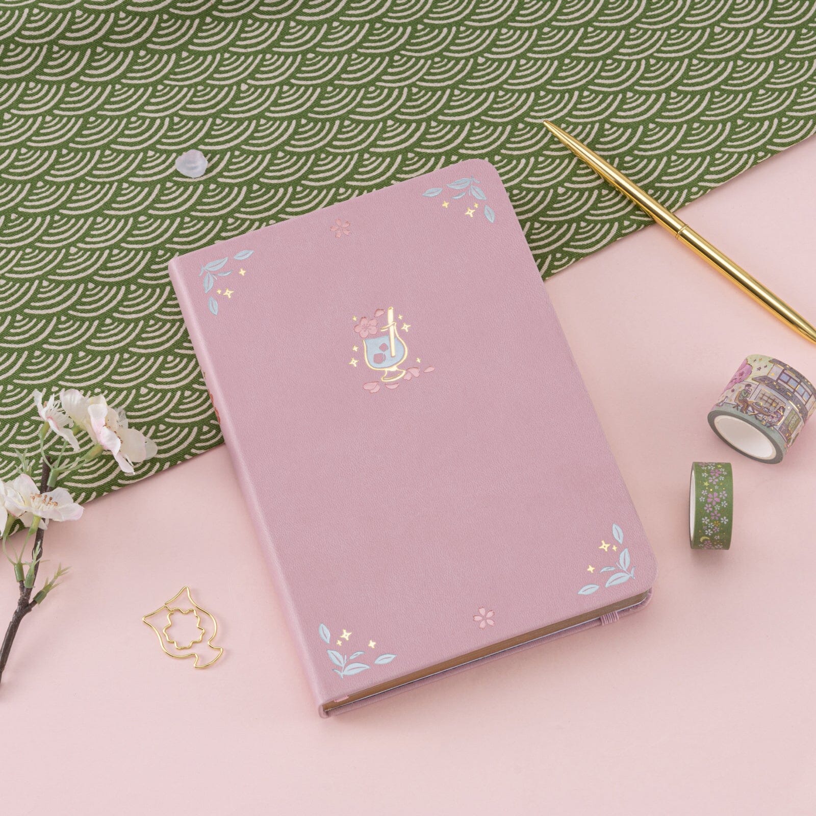 Tsuki 'Matcha Blossom' Limited Edition Luxury Bullet Journal ☾