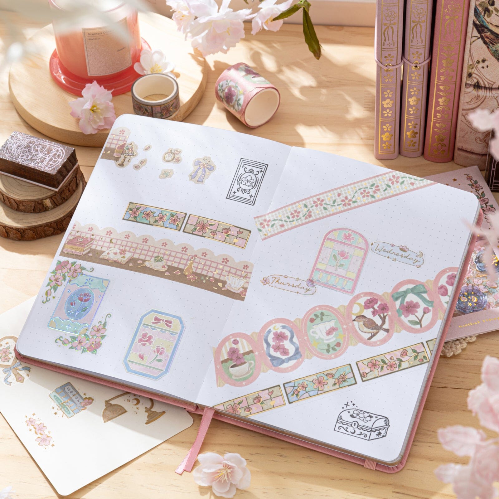 Tsuki ‘Sakura Story’ Bullet Journal Stamp Set ☾