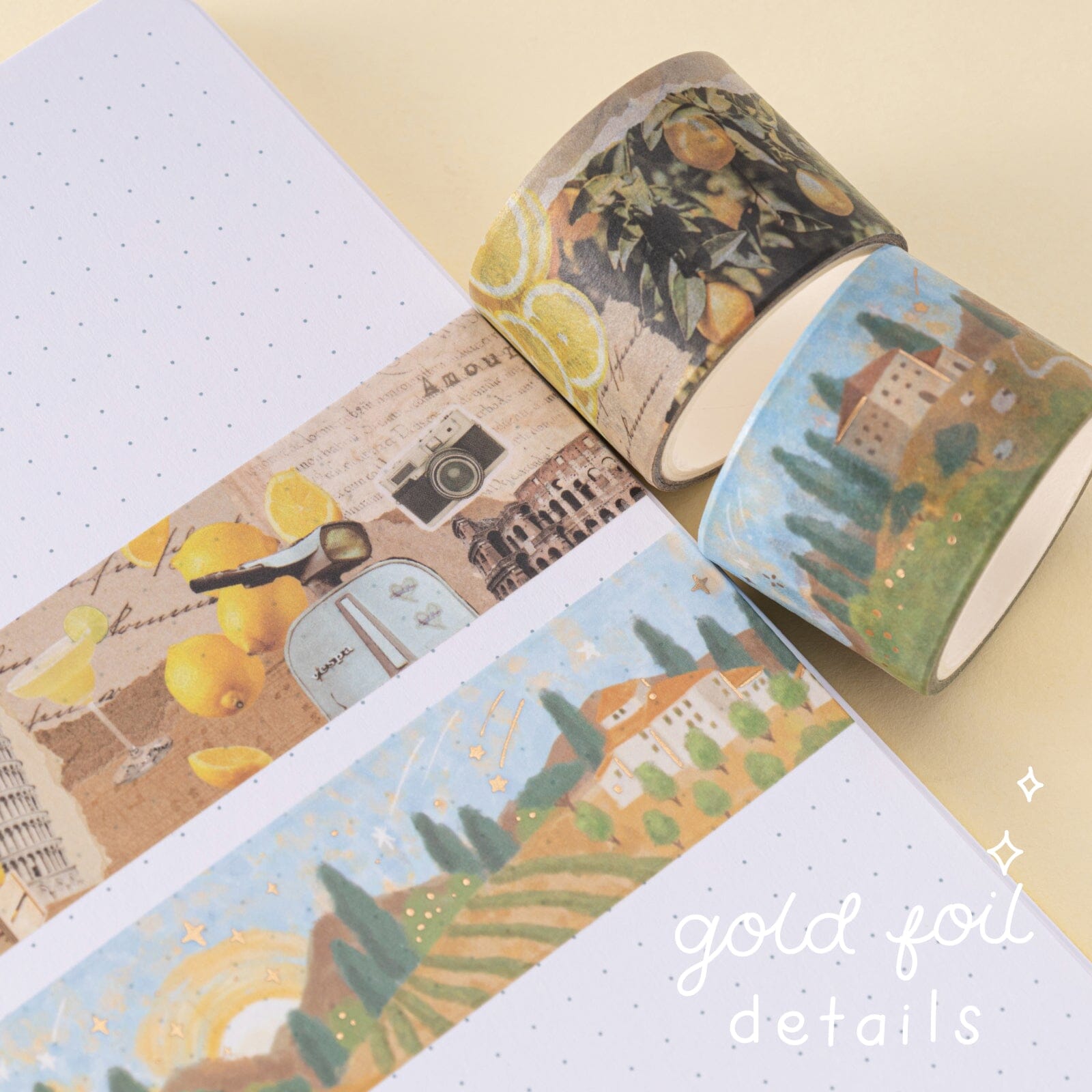 Tsuki 'Summer in Italy' Washi Tape Set ☾