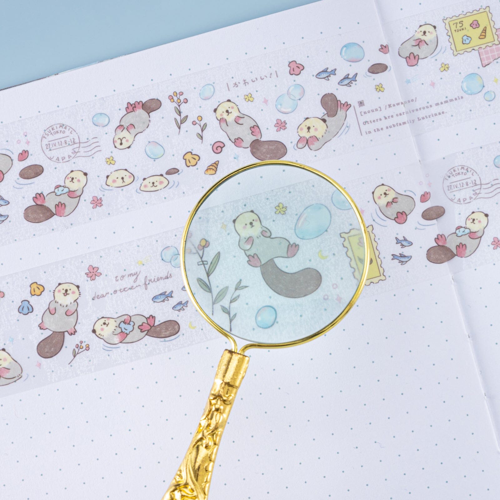 Tsuki 'Otter Friends' Washi Tape Set ☾