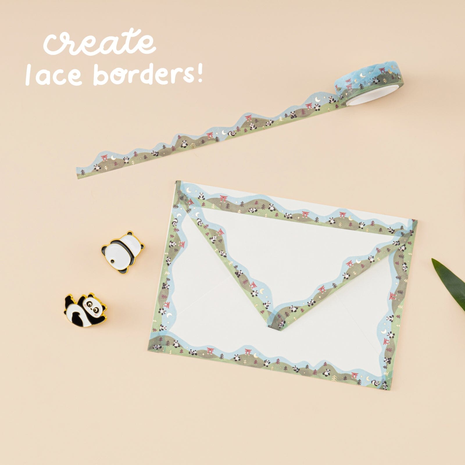 Tsuki 'Playful Panda' Washi Tape Set