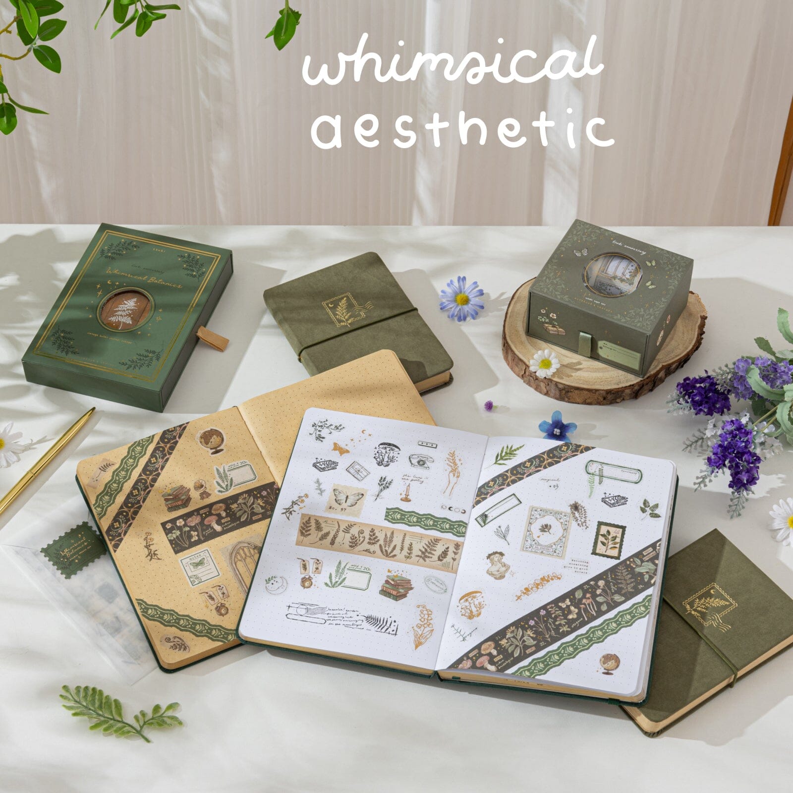 Tsuki 'Whimsical Botanics' Bullet Journal Stamp Set ☾