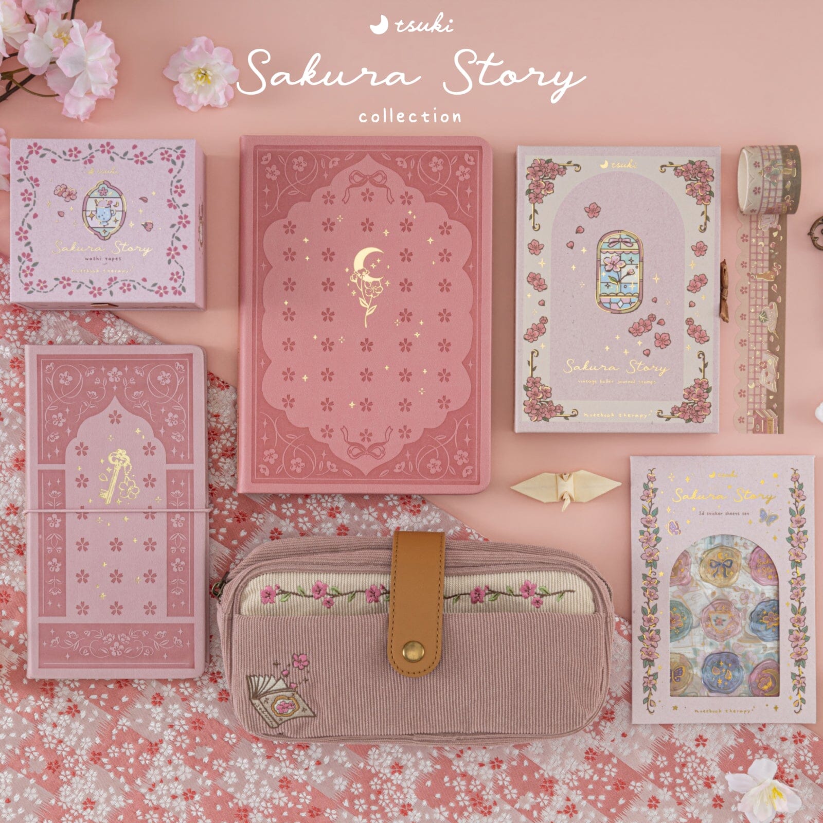 Tsuki ‘Sakura Secret’ Travel Notebook ☾