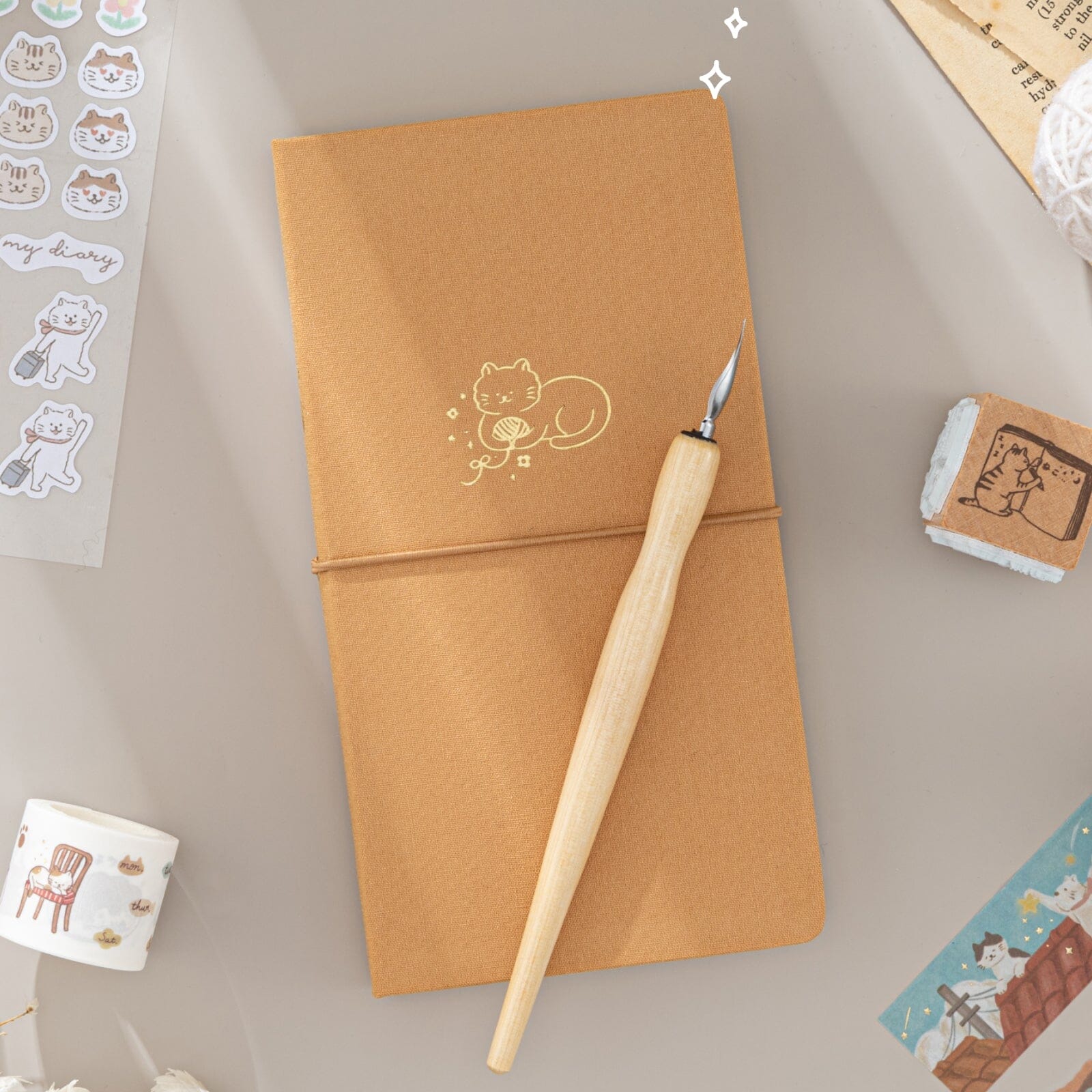 Tsuki 'Neko Days' Travel Notebook Gift Set ☾