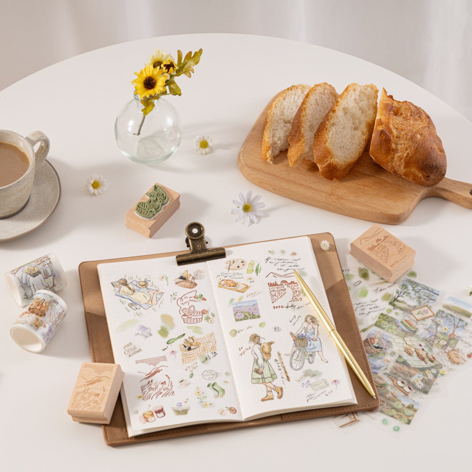 Hinoki - 'Into the Meadow' PET Decorative Tape - Meadow Picnic