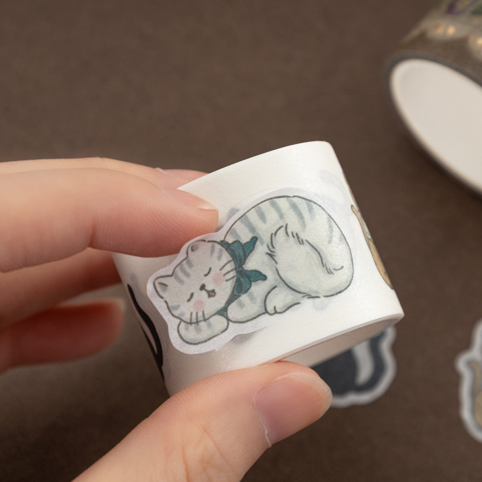 Tsuki 'Vintage Neko' Washi Tape Set ☾