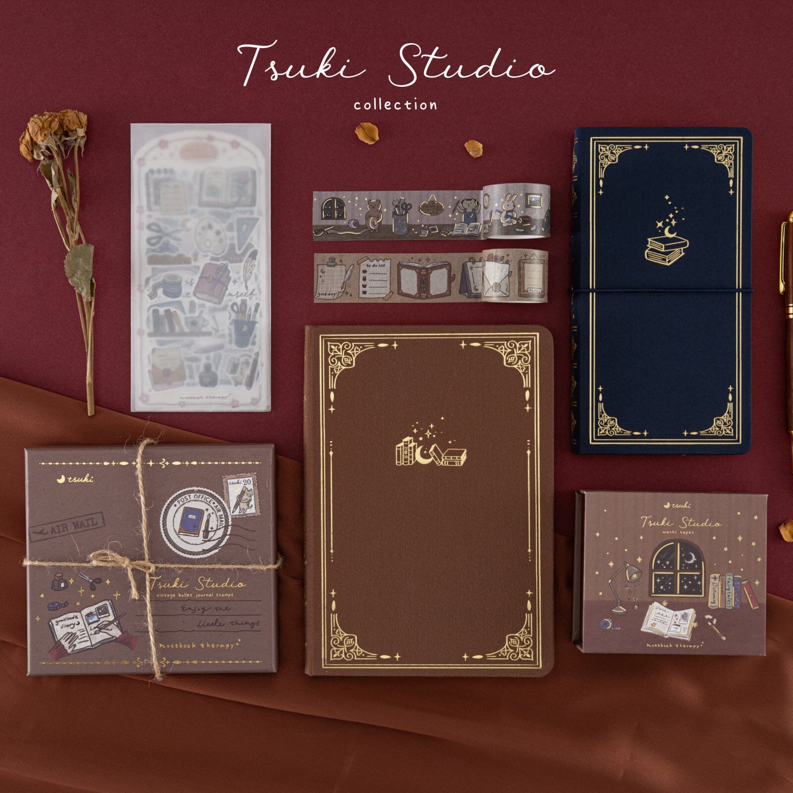 Tsuki ‘Tsuki Studio’ Washi Tape Set ☾